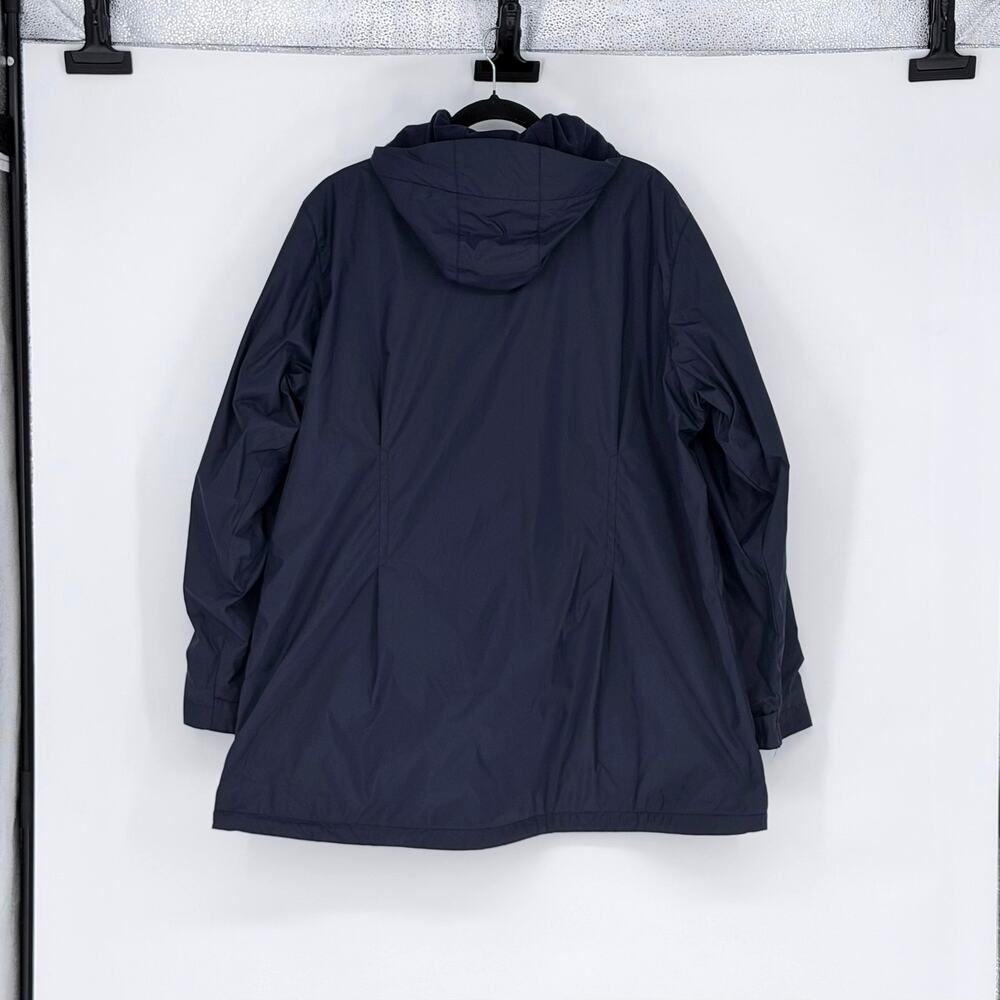 Women's Columbia Switchback III Navy Blue Lined Hooded Jacket - Plus Size 2X - Picture 2 of 7
